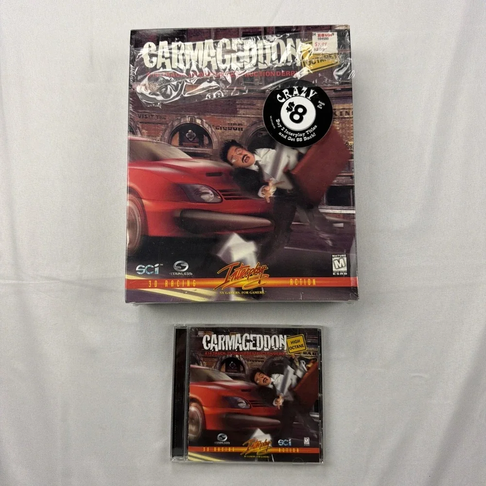 Carmageddon: High Octane for Big Box PC, Vintage 1998 RARE